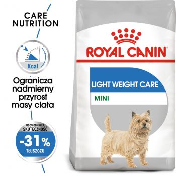 ROYAL CANIN CCN MINI LIGHT WEIGHT CARE KARMA SUCHA DLA PSÓW DOROSŁYCH, RAS MAŁYCH Z TENDENCJĄ DO NADWAGI 1 KG