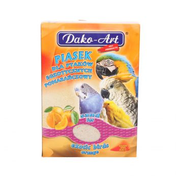 DAKO-ART PIASEK DLA PTAKÓW 1,5KG POMARAŃCZOWY   615 *KARTON