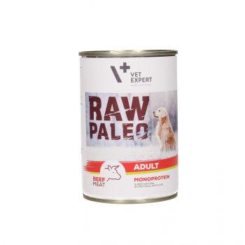 4T RAW PALEO DOG 400G MONOPROTEIN ADULT WOŁOWINA PUSZKA