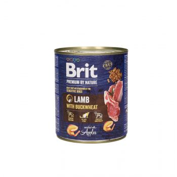 BRIT PREMIUM BY NATURE PUSZKA 800 G PIES LAMB & BUCKWHEAT