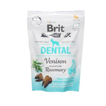 BRIT CARE DOG FUNCTIONAL SNACK DENTAL VENISON 150G