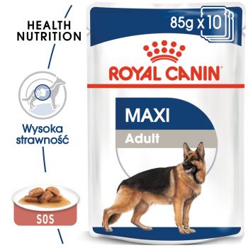 ROYAL CANIN MAXI ADULT KARMA MOKRA W SOSIE DLA PSÓW DOROSŁYCH RAS DUŻYCH 140G