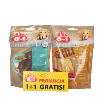 8IN1 GRILLS CHICKEN STYLE 80 G + FILLET PRO BREATH L 80 G ZESTAW 1+1 GRATIS 600224