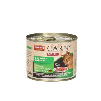 ANIMONDA CARNY PUSZKA 200G KOT WOŁOWINA/INDYK/KRÓLIK 83709