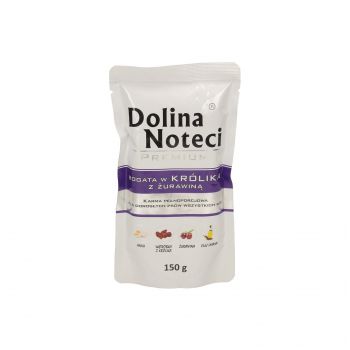 DOLINA NOTECI PREMIUM BOGATA W KRÓLIKA Z ŻURAWINĄ SASZETKA 150G