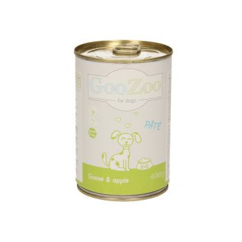GOOZOO GĘŚ Z JABŁKIEM PASZTET DLA PSA PUSZKA 400G