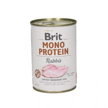 BRIT CARE PUSZKA 400G PIES MONO PROTEIN RABBIT