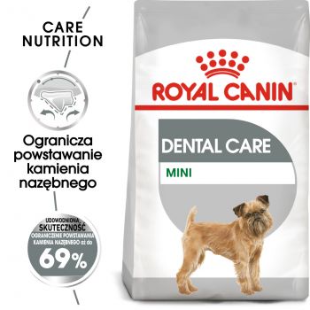 ROYAL CANIN CCN MINI DENTAL CARE KARMA SUCHA DLA PSÓW DOROSŁYCH, RAS MAŁYCH, REDUKUJĄCA POWSTAWANIE KAMIENIA NAZĘBNEGO 3 KG