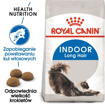 ROYAL CANIN Indoor Long Hair karma sucha dla kotów dorosłych, długowłose, przebywających wyłącznie w domu 2 KG