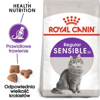 ROYAL CANIN Sensible karma sucha dla kotów dorosłych, o wrażliwym przewodzie pokarmowym 0,4 KG