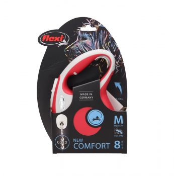 FLEXI NEW COMFORT M LINKA 8M CZERWONA   464444RGE