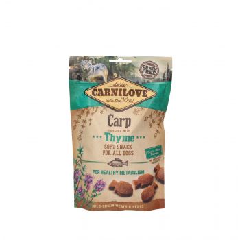 CARNILOVE PRZYSMAK DLA PSA SEMI MOIST SNACK CARP ENRICHED WITH THYME 200G