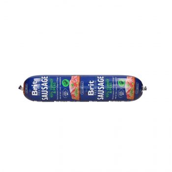 BRIT SAUSAGE TURKEY & PEA 800G