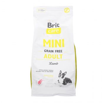 BRIT CARE MINI GRAIN FREE ADULT LAMB 7KG