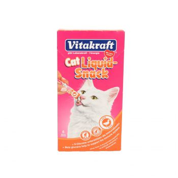 VITAKRAFT CAT LIQUID SNACK 6SZT. KACZKA + BETAGLUKAN 23520