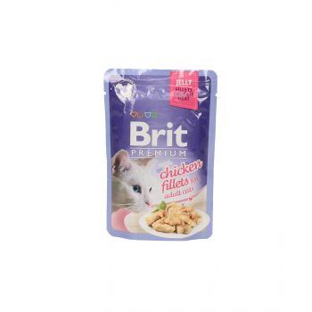 BRIT KOT SASZETKA 85G FILECIKI Z KURCZAKA W GALARETCE