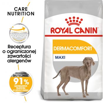 ROYAL CANIN CCN MAXI DERMACOMFORT KARMA SUCHA DLA PSÓW DOROSŁYCH, RAS DUŻYCH O WRAŻLIWEJ SKÓRZE 3 KG