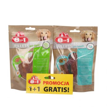 8IN1 FILLETS PRO BREATH S 80 G + FILLET PRO DIGEST L 80 G  ZESTAW 1+1 GRATIS  600219