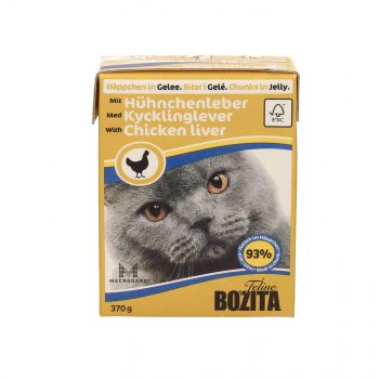 BOZITA FELINE KARTONIK 370G KAWAŁKI W GALARECIE Z WĄTRÓBKĄ KURCZAKA 64915