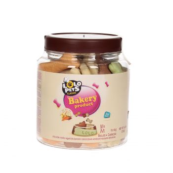 LOLO CIASTKA-TRESERKI KOŚCI M MIX 210G SŁOIK 210G 80601
