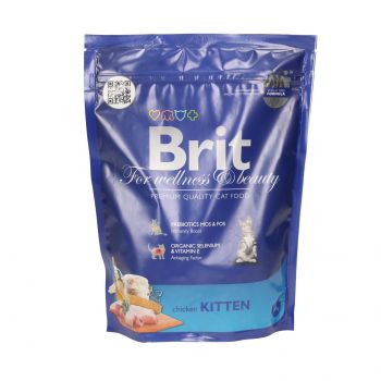 BRIT CAT PREMIUM BY NATURE KITTEN KURCZAK 300G