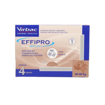 EFFIPRO  XL  4 X 4,02ML  SPOT-ON  ROZTWÓR DO NAKRAPIANIA