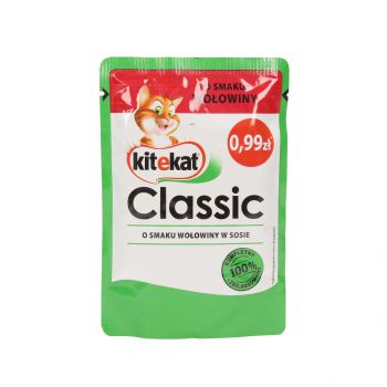 KITEKAT SASZETKA  WOŁOWINA 85G