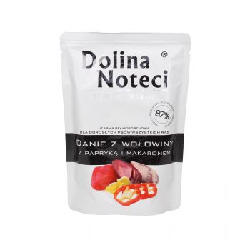 DOLINA NOTECI PREMIUM DANIE Z WOŁOWINY Z PAPRYKĄ I MAKARONEM 300G