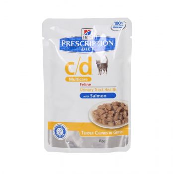 HILL'S PD FELINE C/D URINARY MULTICARE ŁOSOŚ 85G SASZETKA