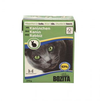 BOZITA FELINE KARTONIK 370G KAWAŁKI W SOSIE Z KRÓLIKIEM 64932