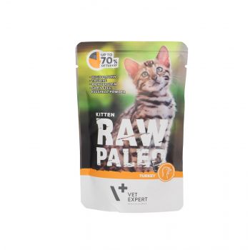 4T RAW PALEO CAT 100G KITTEN TURKEY MEAT SASZETKA