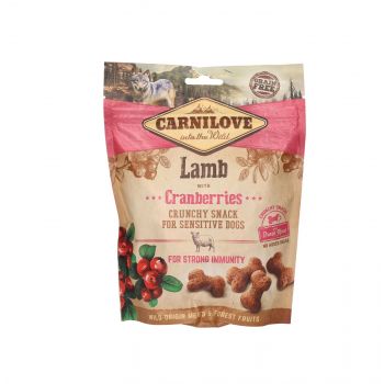 CARNILOVE PRZYSMAK DLA PSA CRUNCHY SNACK LAMB WITH CRANBERRIES WITH FRESH MEAT 200G