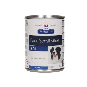 HILL'S PD CANINE Z/D FOOD SENSITIVITIES 370G PUSZKA