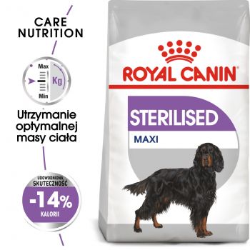 ROYAL CANIN CCN MAXI STERILISED KARMA SUCHA DLA PSÓW DOROSŁYCH, RAS DUŻYCH, STERYLIZOWANYCH 3 KG