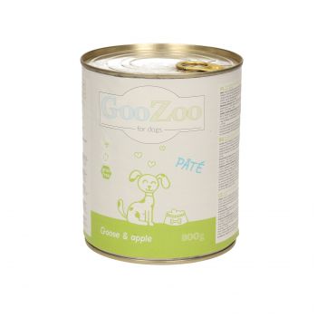 GOOZOO GĘŚ Z JABŁKIEM PASZTET DLA PSA PUSZKA 800G