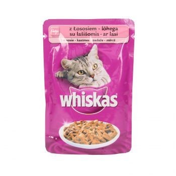 WHISKAS SASZETKA 85G ŁOSOŚ W SOSIE