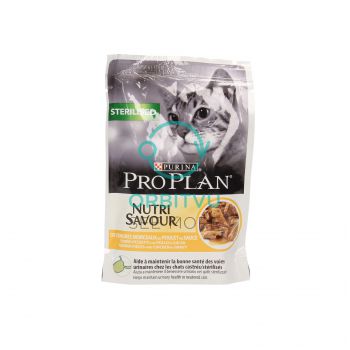 PRO PLAN CAT SASZETKA STERILISED KURCZAK W SOSIE 85G 12457646