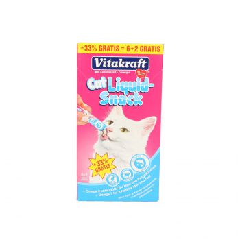 VITAKRAFT CAT LIQUID SNACK 6+2SZT. GRATIS ŁOSOŚ+OMEGA3 26683