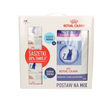 ROYAL CANIN CAT YOUNG MALE  1,5 KG + 12 SASZETEK ZA 50%