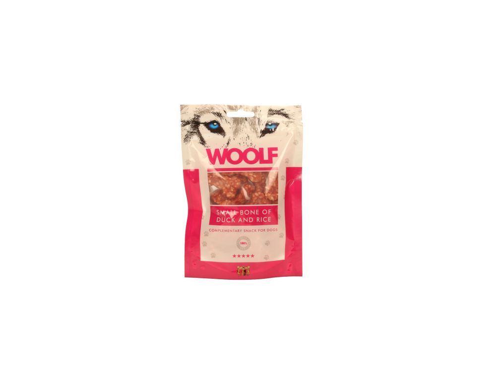 WOOLF PRZYSMAK SMALL BONE OF DUCK AND RICE 100G