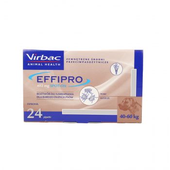 EFFIPRO XL 24 X 4,02ML  SPOT-ON  ROZTWÓR DO NAKRAPIANIA